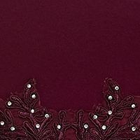 B DARLIN Womens Burgundy Applique Waist Sleeveless Short Dress Juniors 1\2