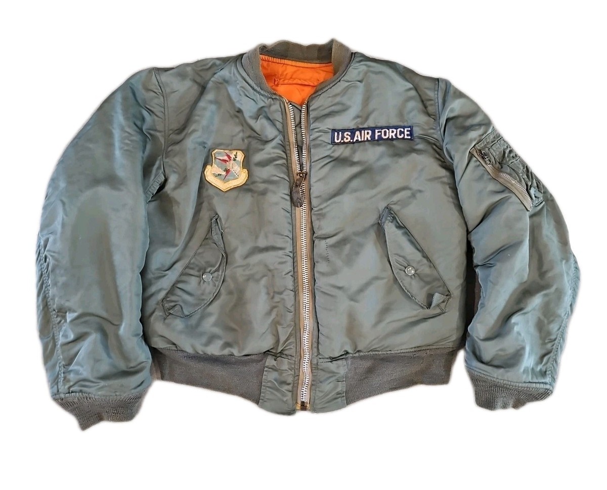 USA製 70s Alpha ma-1 flight jacket Vtg 70s Alpha Industries MA-1 Flight Jacket USAF SAC Patch Vietnam