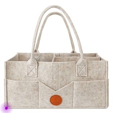 Maliton Nappy Caddy Newborn Essentials for Diaper Caddy Sturdy Portable Bag