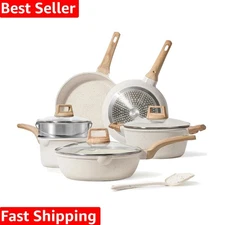 Induction-Compatible 10-Piece Nonstick Cookware Set - Effortless Cooking Awaits
