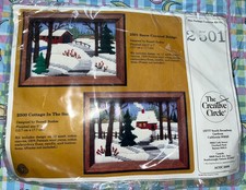NIP Vintage Creative Circle Longstitch Embroidery Kit 2501 - Snow Bridge