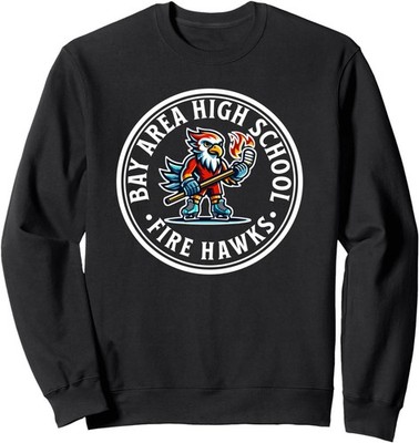 Bay Area High School Fire Hawks Hockey Team Sweatshirt