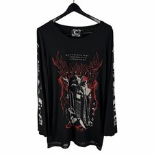 Mens Killstar Magick Grunge Horror Edgy Streetwear Graphic Shirt Size L