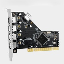 PCI to 4 Ports External  1 Port Internal USB 2.0 Expansion Card Chipset for NEC