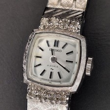 Orologio donna antico Seiko funzionante carica manuale oro bianco