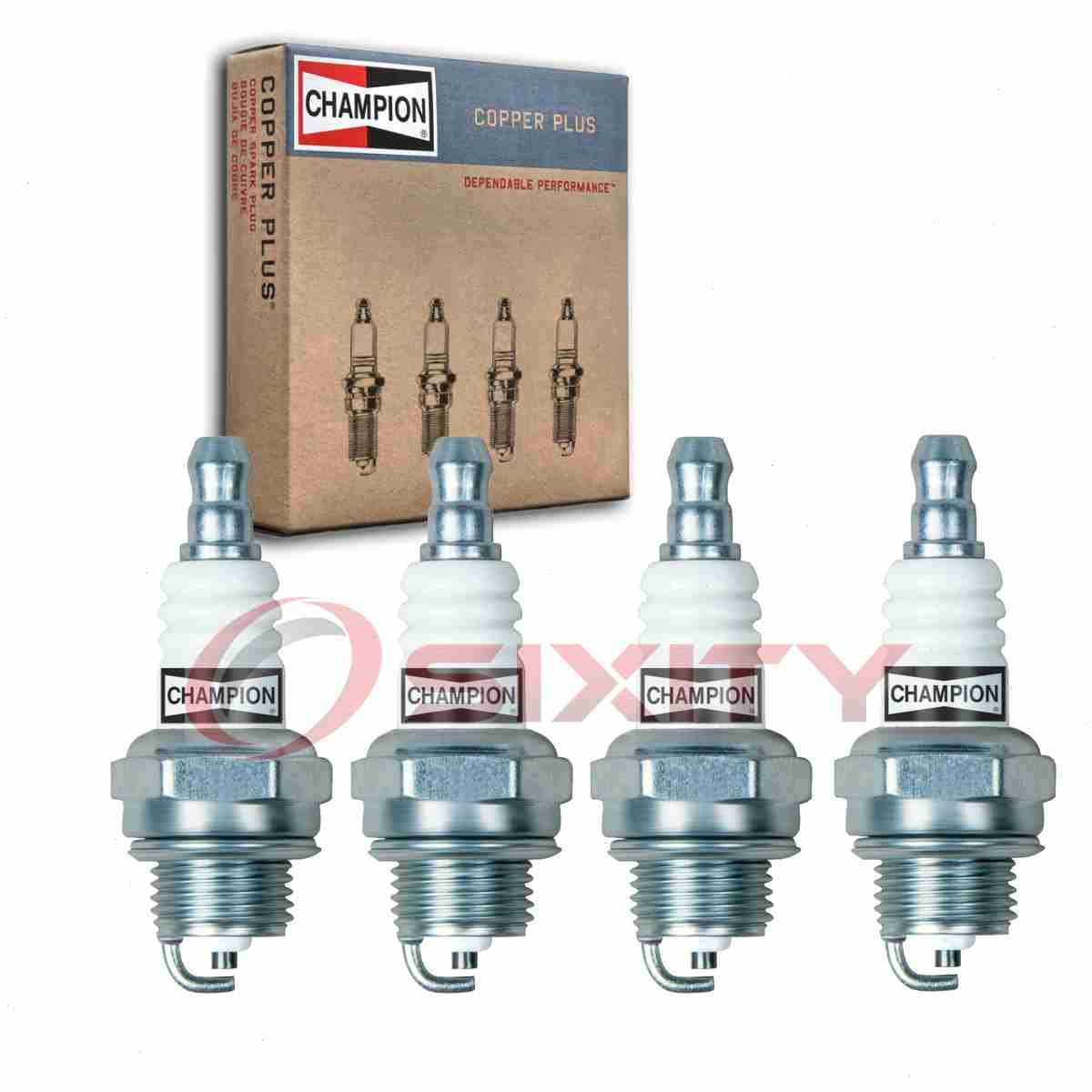 4 pc Champion Copper Plus 863 Spark Plugs for W20MPRU10 W14MPRU10 RCJ8Y wm