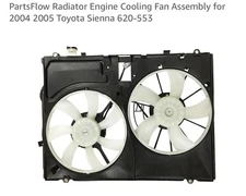 PartsFlow Engine Cooling Fan Assembly 620-553 2004-2005 Toyota Sienna
