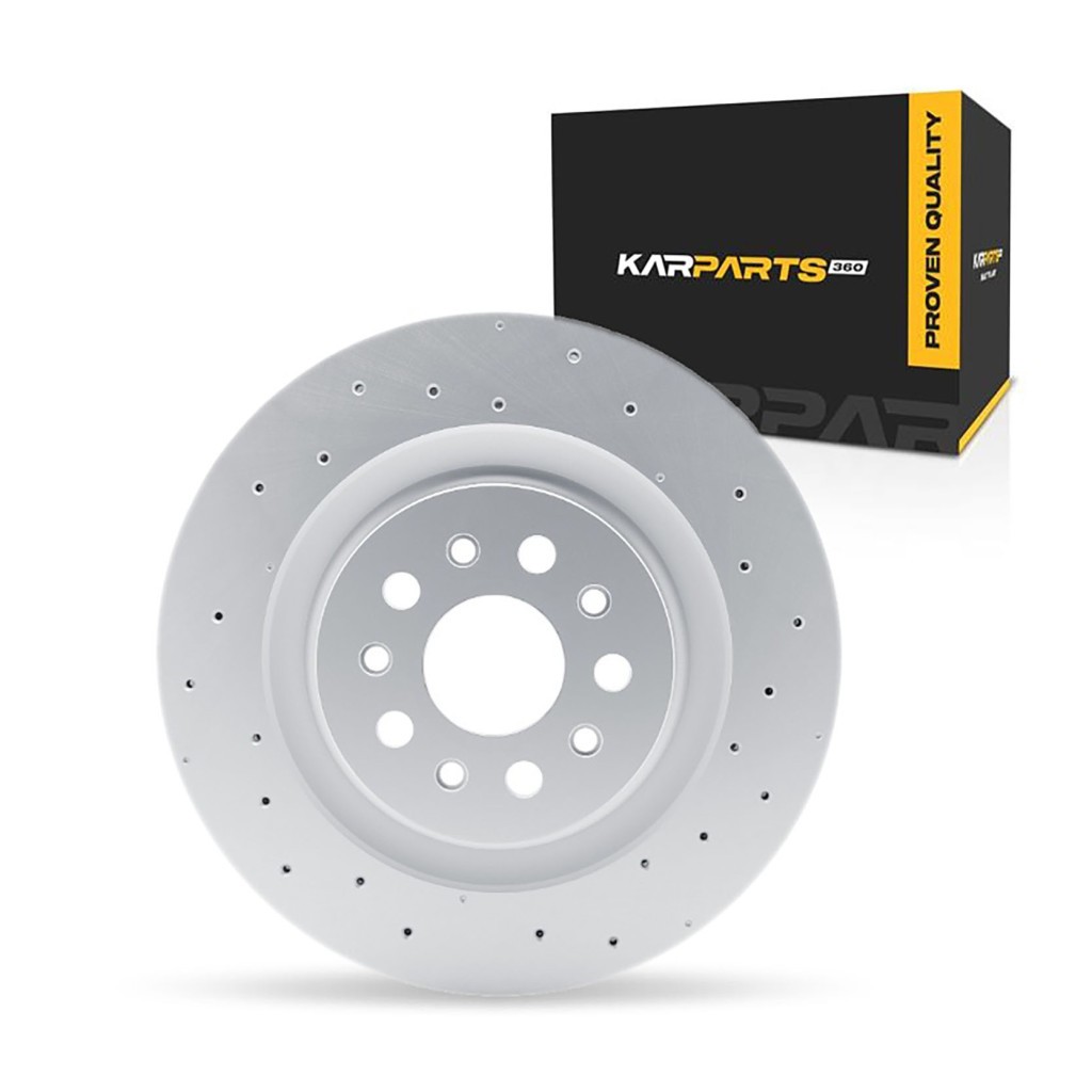 For Maserati Quattroporte 2014-2022 Disc Brake Rotor Rear | Cast Iron | Drilled