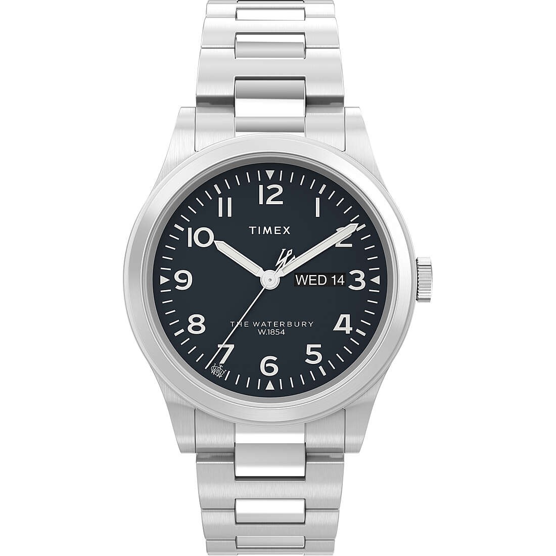 TIMEX THE WATERBURY COLLECTION 腕時計 Mens Wristwatch TIMEX WATERBURY TW2W14800 Stainless Steel Black | eBay
