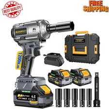 Upgraded Cordless Impact Wrench 12 900 Ft-lbs 1200 Nm Brushless Impact Gun