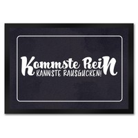FußMatte In 35X50 Cm Mit Lustigem Spruch - Kommste Rein Kannste Rausgucken