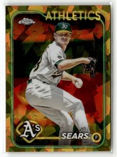 2024 Topps Chrome Sapphire Edition #80 JP Sears Gold #/50