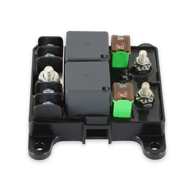 MSD Ignition 7566-2 2-Channel Mechanical Relay Module 40A Black