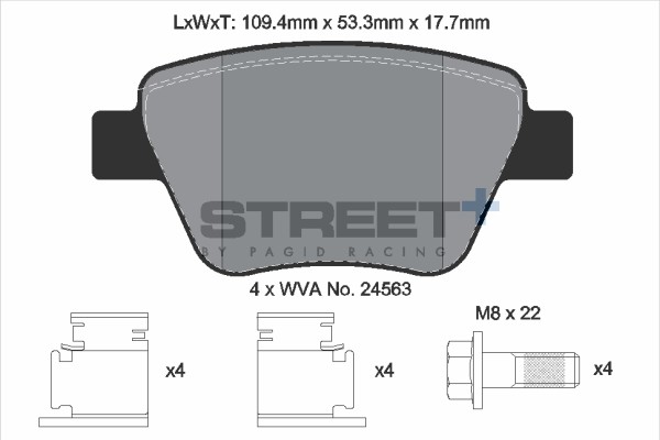 BremsbeläGe VW Touran VAN (1T1, 1T2) 2.0 TDI Bj. 12/05-05/10 Kw 103 PS 140 - Pag-image
