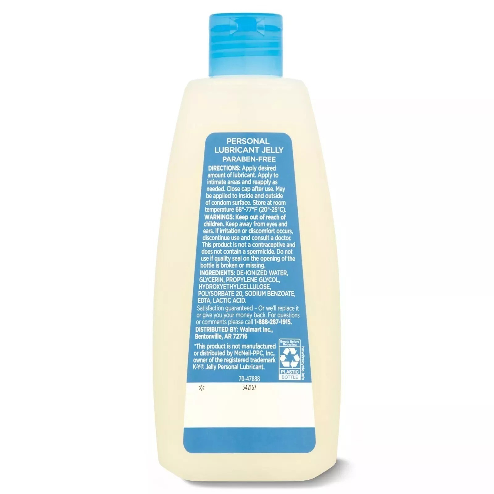 Equate Liquid Personal Lubricant Jelly Fragrance Free 8OZ ( 227g ) Fast Shipping