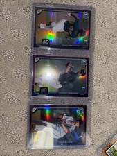Lot of 3 Topps Bowman Chrome /250 Purple: Austin Voth, E. Jimenez, F. Perez MLB!