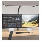 CJJFACA Office Home Desk Lamp,24W Super Bright Eye-Care Plus, Black 