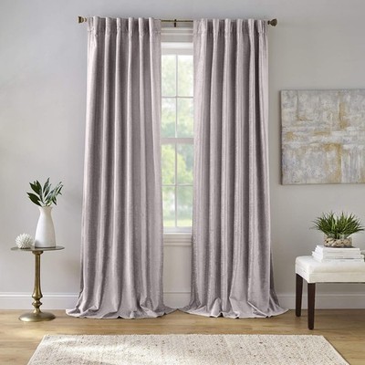 Elrene Home Fashions Carnaby Distressed Velvet Window Curtain, 50 X 84