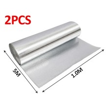 2/4x Silver Multi-purpose Double Aluminium Bubble Insulation Foil. Loft, Wall