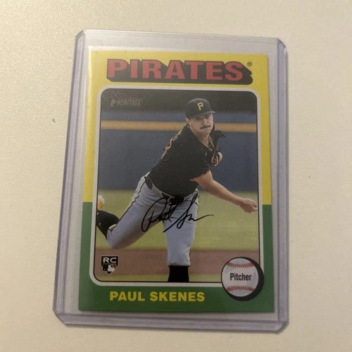 New Listing2024 Topps Heritage Paul Skenes Rookie Card RC #594 Pittsburgh Pirates