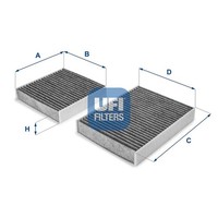 UFI Filter, Innenraumluft 54.164.00 FüR Audi CitroËN DS Peugeot