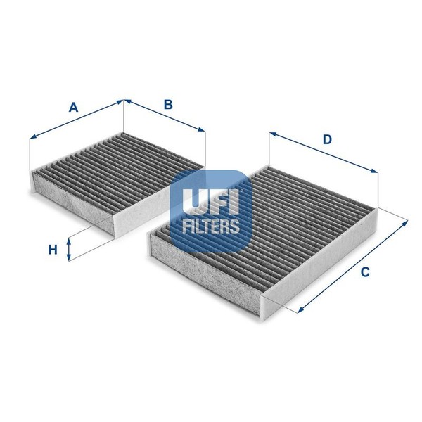 UFI Filter, Innenraumluft 54.164.00 FüR Audi CitroËN DS Peugeot-image