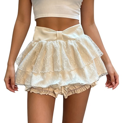 Womens Coquette Bloomers Photoshoot Skort Lolita Skirted Shorts Vintage Casual - Picture 13 of 32