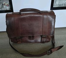 Original vintage Ruitertassen Schultasche Echtleder Aktentasche Selten!