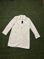 Women  s Medium White Double Button Blazer Size Medium Brand New With Tags