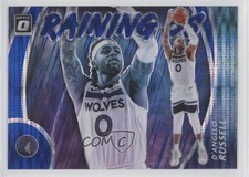 2020 Panini Donruss Optic Raining 3s Blue Pulsar Prizm D'Angelo Russell #16 11ng