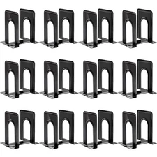 HappyHapi Book Ends, Bookends for Shelves, 24pcs Metal Bookends, Book Ends fo...