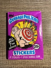 1987 Topps Garbage Paul Kids 7th Series US Trading Cards Sealed Pack ungeöffnet