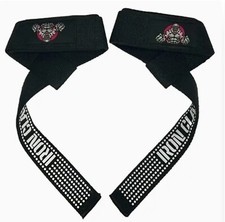 Weightlifting Lifting Wrist Straps by IRON CLASP  Gym Wrist Straps