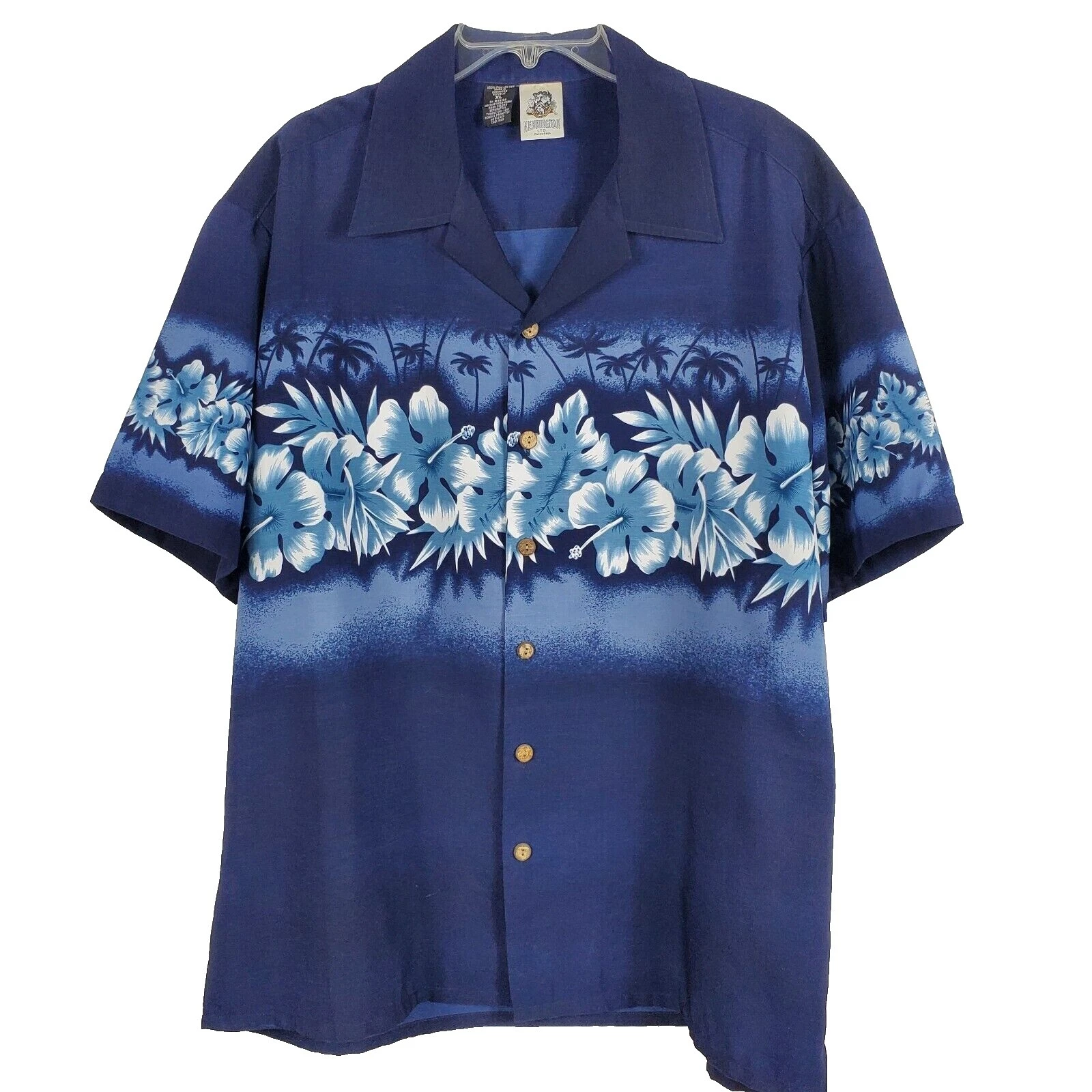 Kennington Polyester Short Sleeve Casual Button-Down Shirts for Men