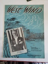 Vintage Sheet Music - West Wind, Ager, Newman, Mencher 1936