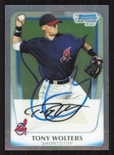 TONY WOLTERS Autograph 2011 Bowman Refractor card auto CLEVELAND GUARDIANS