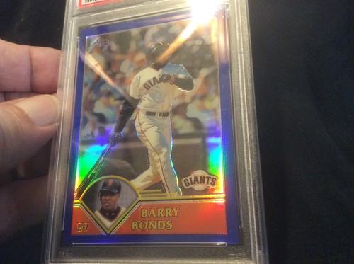 '03 TOPPS CHROME BARRY BONDS REF #245 WITH 4, SHARP CORNERS. A '9' REALLY, PSA! - Picture 14 of 20