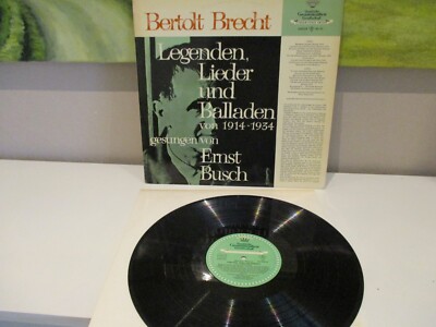 Bertolt Brecht Legenden Vinyl Schallplatte LP E. Busch singt VG mind.