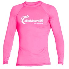 eBodyboarding Bar Logo LS Rashguard-PK/WH-YL/12