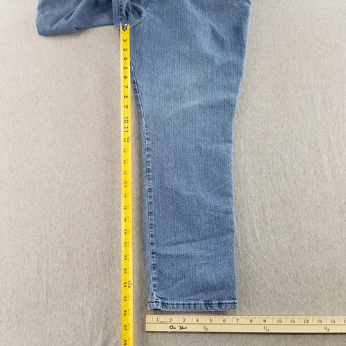 Chic Jeans Women's Size 18 Petite Medium Wash Pull On Stretchy Waist Comfy Nice - Picture 7 of 8