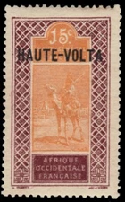 UPPER VOLTA 9 - Camel Rider "1920 Provisional" (pb85260)