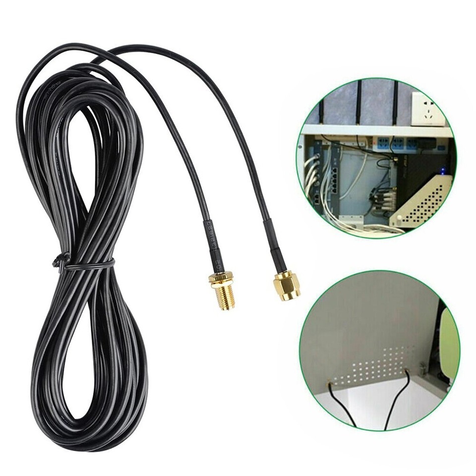 RPSMA Coaxial Extension Cable WLAN Wifi Aerial For Extend The Antenna
