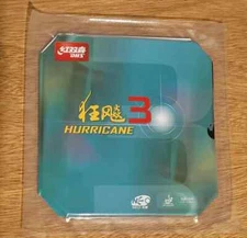 DHS NEO Hurricane 3 Rubber Table Tennis Pips In Rubber Sponge 39 ° 2.15mm Black