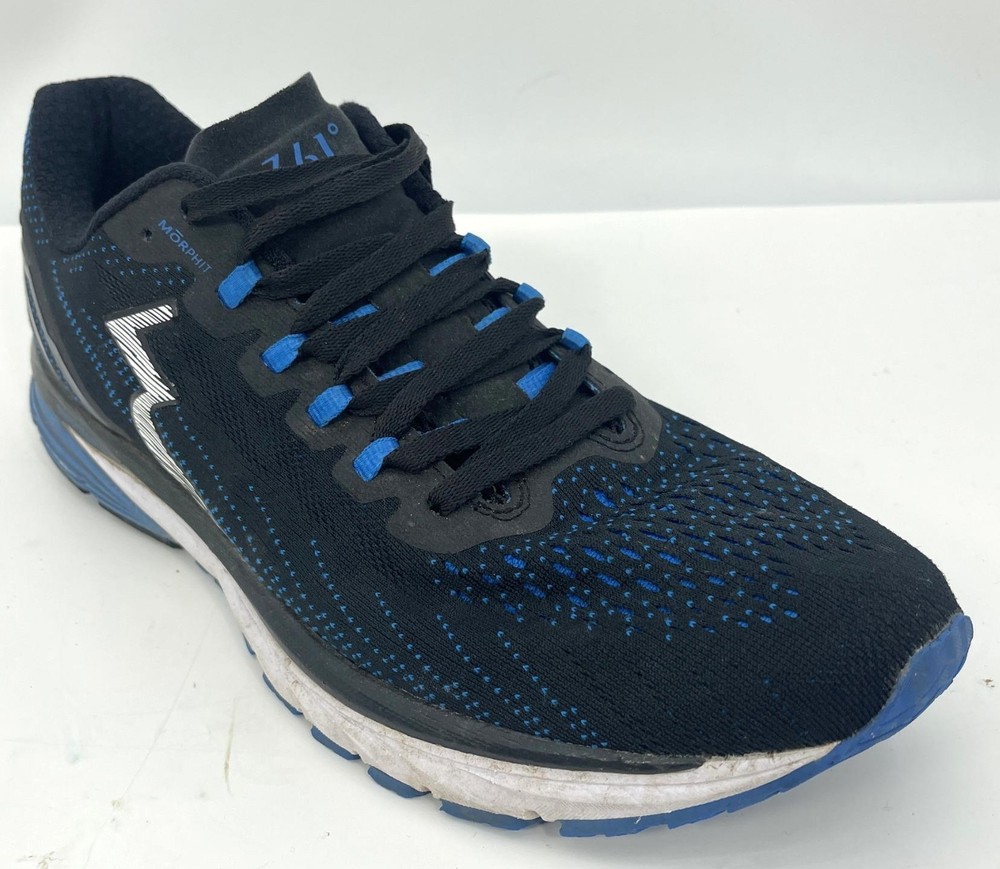 361 Degrees Strata 3 Men's Black/Blue Running Sneakers Shoes Sz 10.5 M