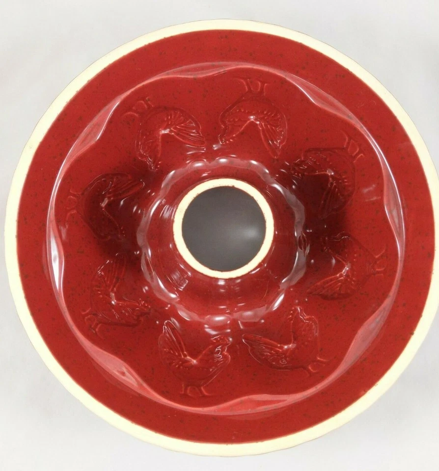 Molde de gelatina Paula Deen de gallo rojo de 9" Bundt para pastelería Foto 2 de 4