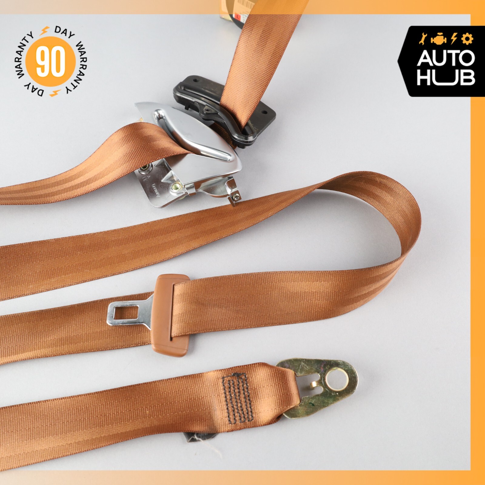 03-06 Bentley Continental GT Front Left Driver Side Seat Belt Brown OEM 53k