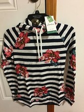 BRAND NEW WOMEN'S SIZE 6 JOULES MARLSTON PRINT HOODED SWEATSHIRT