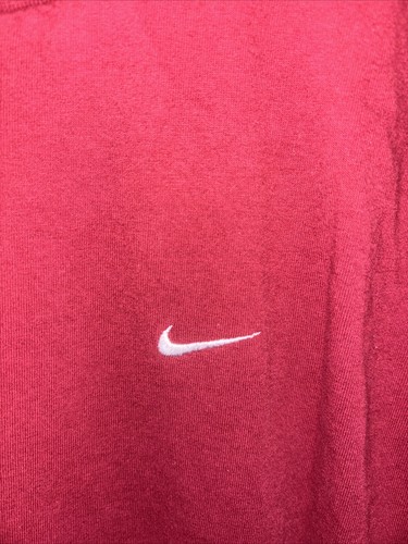 Vintage 90s Y2K Nike Shirt Adult Size M Red Swoosh - Picture 2 of 4