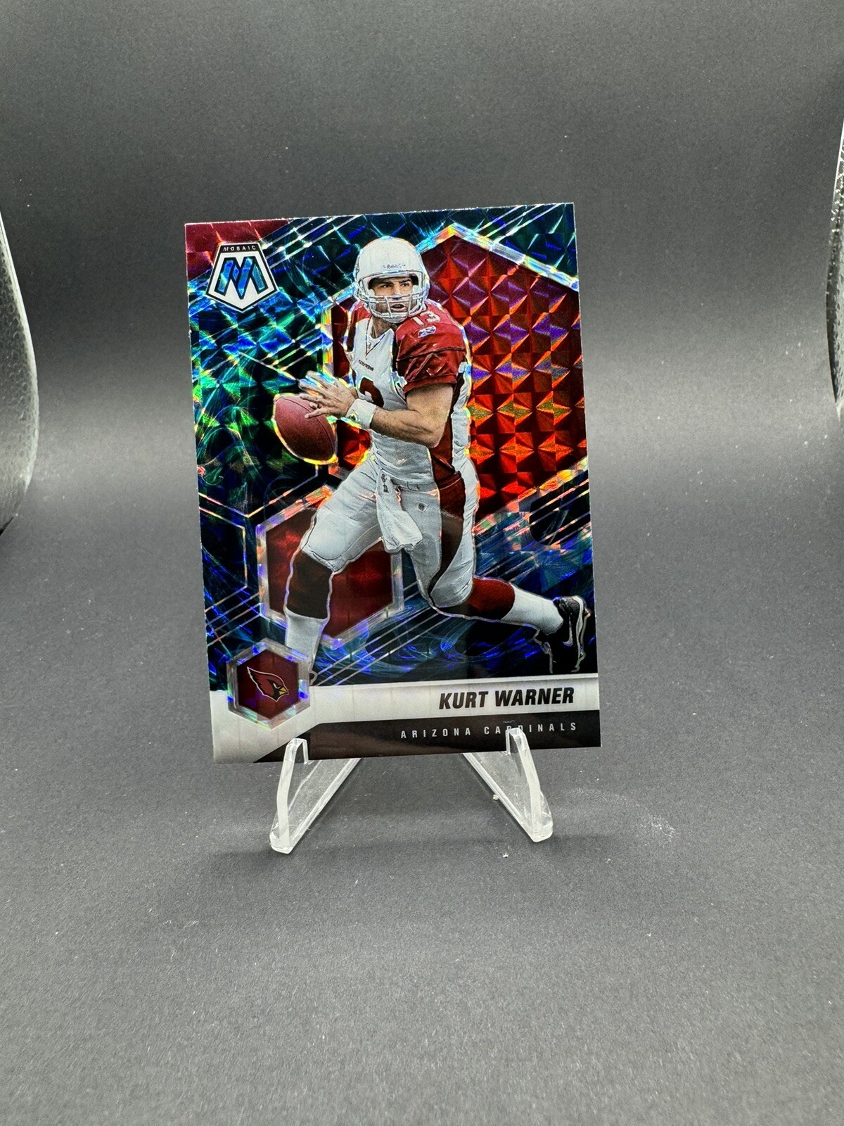 2021 Panini Mosaic Kurt Warner Genesis Prizm SP HOF Arizona Cardinals #9