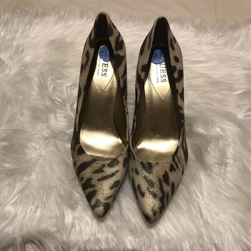 guess pumps leopard